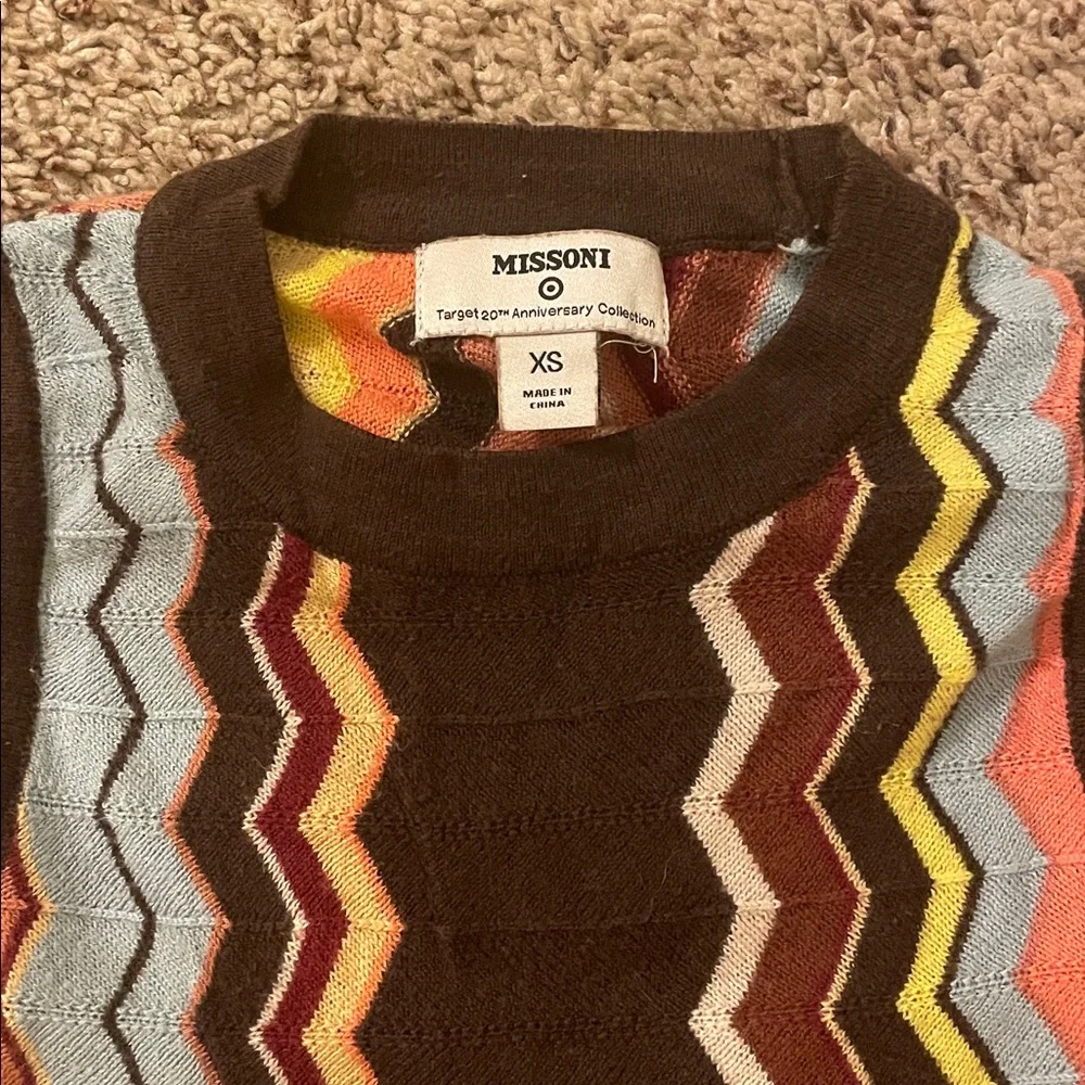 Missoni Multicolor Zigzag Knit Top - Picture 4 of 7